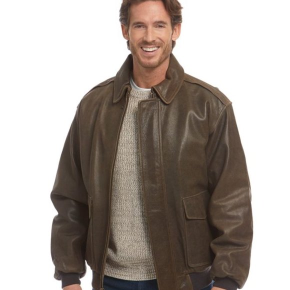 LL Bean Goatskin Leather Jacket - Large - Picture 3 of 6